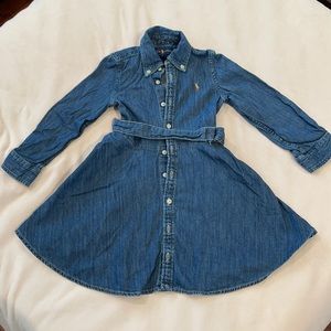 Toddler Girls Ralph Lauren Denim Dress